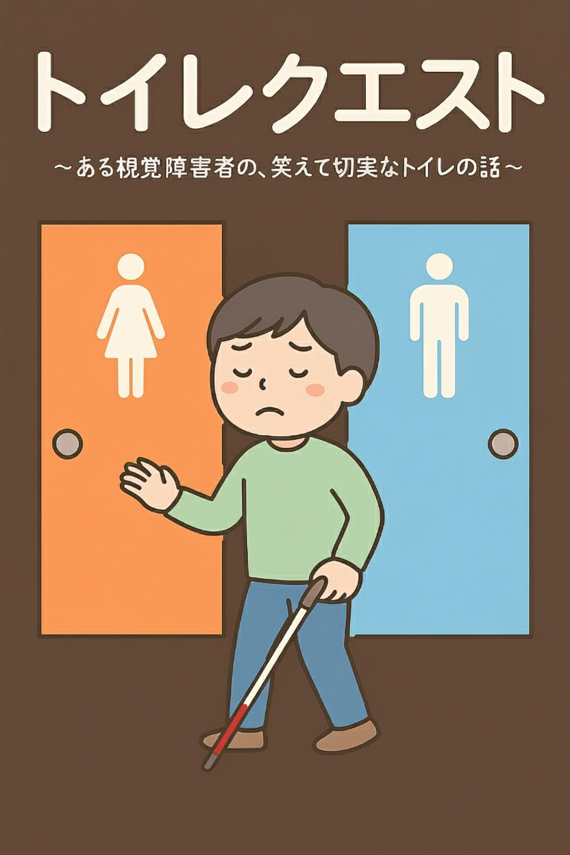 『トイレクエスト ~ある視覚障害者の、笑えて切実なトイレの話~』の表紙画像